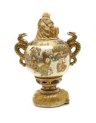 Lot 78 - A Japanese Satsuma ware koro