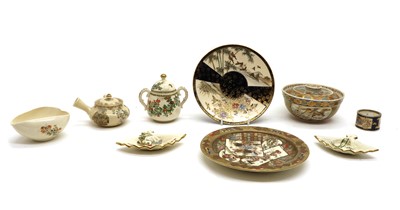 Lot 91 - A collection of Japanese Satsuma ware