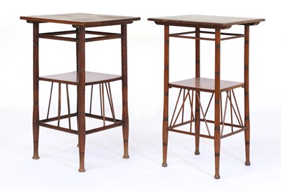 Lot 6 - Two walnut side tables