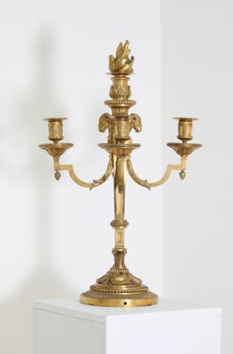 Lot 103 - A fine ormolu five-light candelabrum