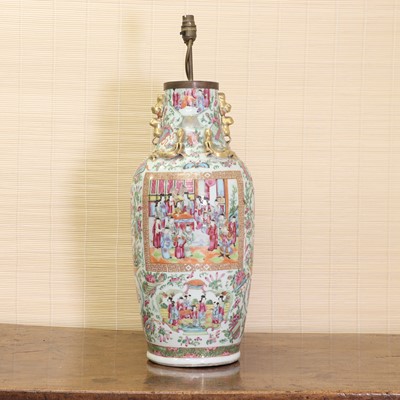 Lot 170 - A Chinese Canton famille rose vase
