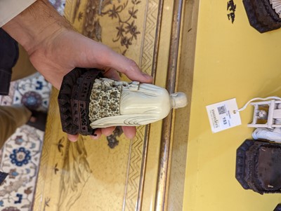 Lot 423 - A set of eighteen carved ivory figures