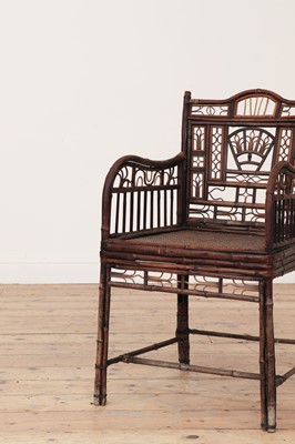 Lot 432 - A 'Brighton Pavilion' wicker armchair