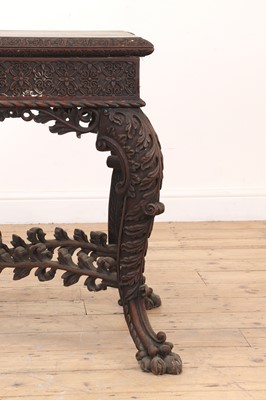 Lot 448 - An Anglo-Indian padouk card table