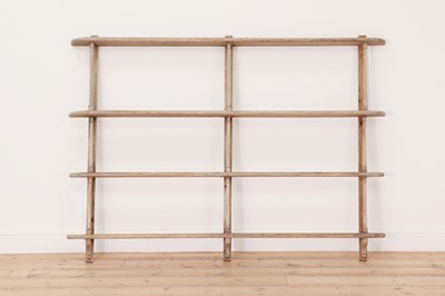 Lot 458 - A Victorian pine wall shelf