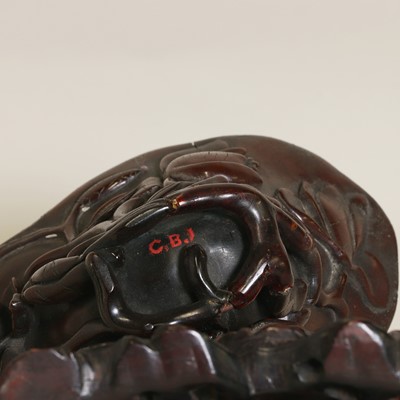 Lot 96 - A Chinese rhinoceros horn libation cup