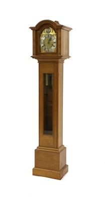 Lot 79 - A Robert 'Mouseman' Thompson oak grandmother clock