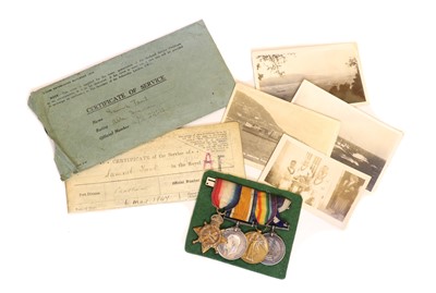 Lot 58 - A WWI medal group