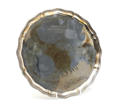 Lot 3 - A silver salver