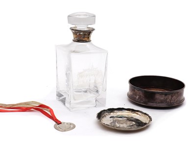 Lot 17 - A silver coaster by Mappin & Webb