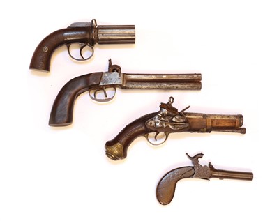 Lot 74 - A 'pepper-box' six barrelled percussion revolver by J Grainger, Toronto