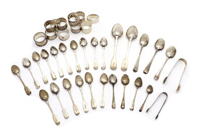 Lot 19 - A collection of silver flatware