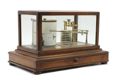 Lot 262 - An oak cased barograph