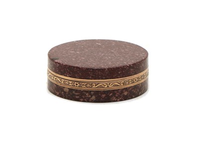 Lot 249 - A Porphyry pot and cover