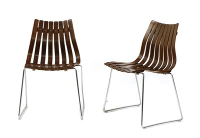 Lot 400 - A pair of rosewood chairs