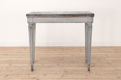 Lot 535 - A marble-topped console table