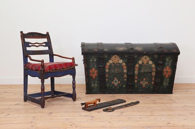 Lot 275 - A group of 19th century Swedish marriage gifts