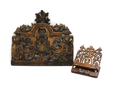 Lot 264 - A Swedish folding mahogany reading stand