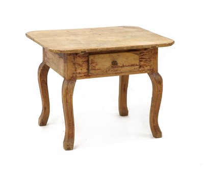 Lot 365 - A Swedish pine 'allmoge' folk art low table