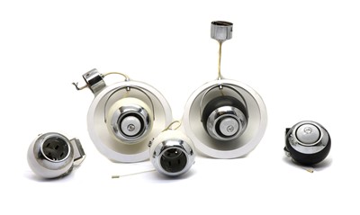 Lot 220 - A set of five Italian eyeball lights