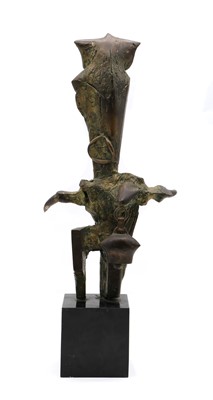 Lot 167 - A Brutalist bronze sculpture