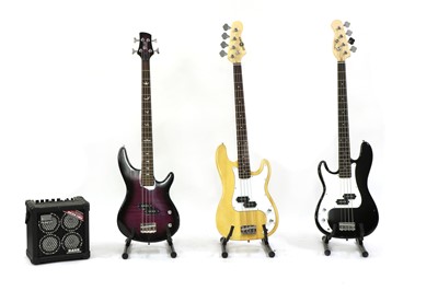 Lot 289 - A Lindo left handed 'Precision' style bass guitar