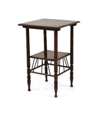 Lot 11 - A walnut side table