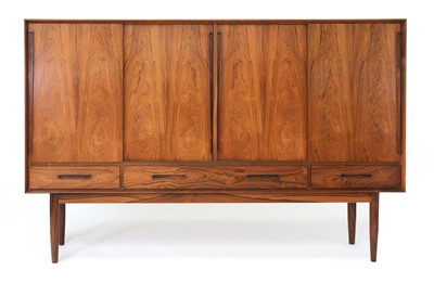 Lot 530 - A Danish rosewood highboard