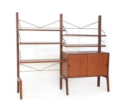 Lot 309 - A Danish teak 'Royal' freestanding system