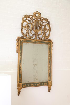 Lot 10 - An Italian Empire giltwood wall mirror