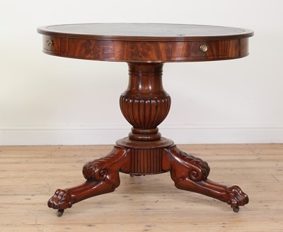 Lot 100 - A mahogany library table