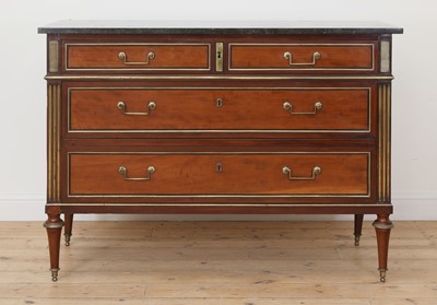 Lot 96 - A Louis XVI mahogany commode