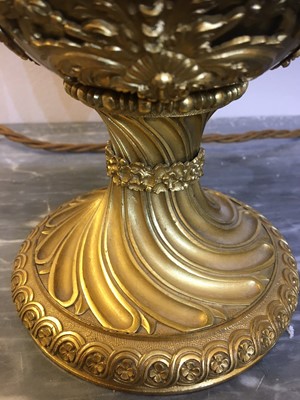 Lot 33 - A George III ormolu three-light candelabrum