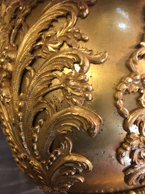 Lot 33 - A George III ormolu three-light candelabrum
