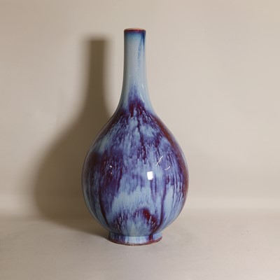 Lot 42 - A Chinese flambé-glazed bottle vase