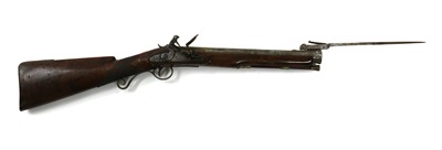 Lot 88 - A Flintlock bayonet blunderbuss