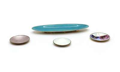 Lot 25 - A Norwegian silver trinket dish