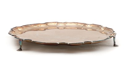 Lot 41 - A silver salver