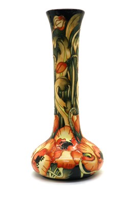 Lot 194 - A Moorcroft pottery ‘Allegro Flame’ pattern vase