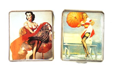 Lot 63 - A silver 1940s cigarette case