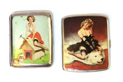 Lot 7 - A George V silver cigarette case
