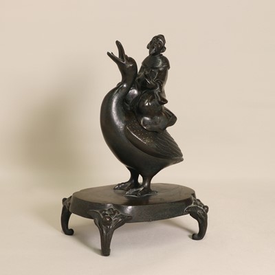 Lot 78 - A Chinese bronze censer