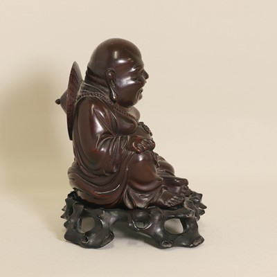 Lot 108 - A Chinese wood budai