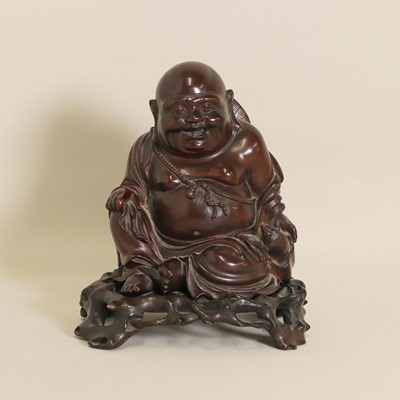 Lot 108 - A Chinese wood budai