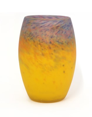 Lot 113 - A Muller Frères Lunéville pâte de verre glass vase