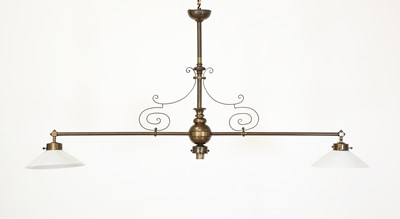 Lot 187 - An Edwardian-style billiard room chandelier