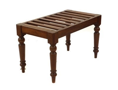Lot 457 - A Victorian mahogany luggage stand