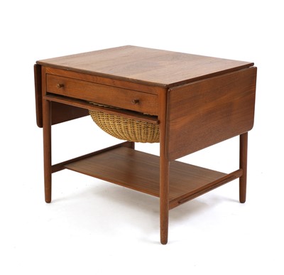 Lot 322 - A Danish model 'AT-33' teak sewing table
