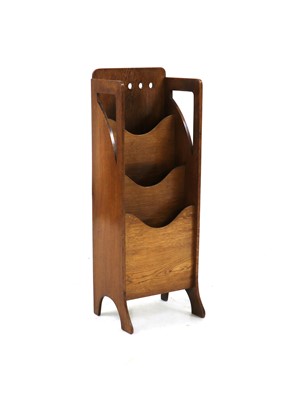 Lot 450 - A Scottish oak magazine rack