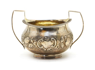 Lot 30 - A George III silver twin-handled sugar bowl